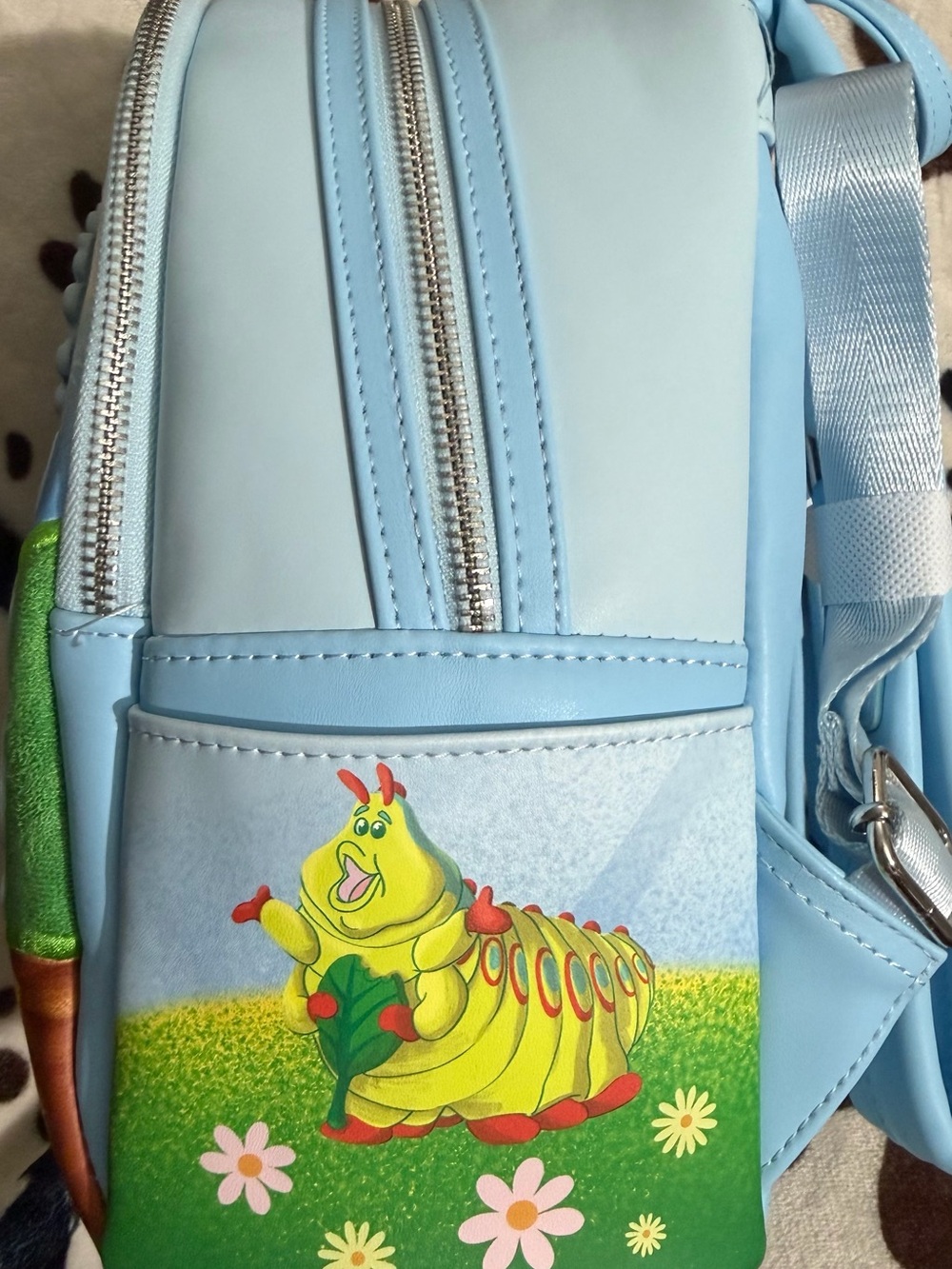Loungefly pastel blue garden character mini backpack Bugs Life - Picture 5 of 7